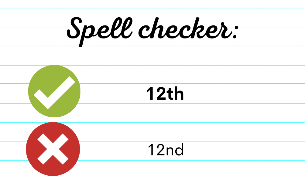 12nd or 12th, which is correct?, Grammar