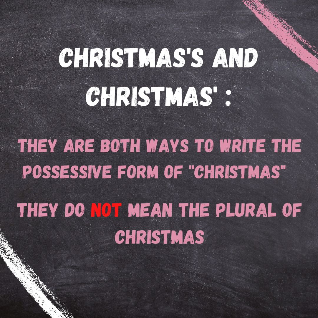 Christmases Or Christmasses Plural Of Christmas Compare It Versus